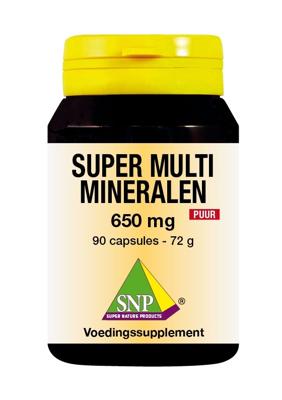 SNP Super multi mineralen 650mg puur 90 Vegetarische capsules
