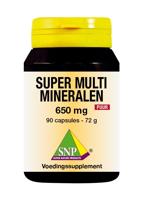 SNP Super multi mineralen 650mg puur 90 Vegetarische capsules - thumbnail