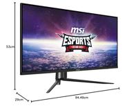 MSI MAG401QR computer monitor 101,6 cm (40") 3440 x 1440 Pixels UltraWide Quad HD Zwart - thumbnail