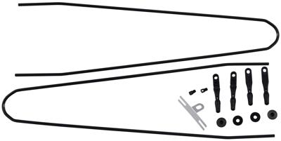 CONTEC spatbordstangen bevestigingsset "splash protect dlx" ct strut set f. splash prot. dlx 36mm black