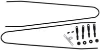 CONTEC spatbordstangen bevestigingsset "splash protect dlx" ct strut set f. splash prot. dlx 36mm black - thumbnail