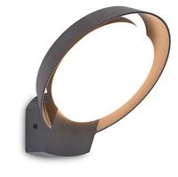 Buitenlamp rond &apos;Polo&apos; downlighter donker grijs led lamp 3000k 18 cm - thumbnail
