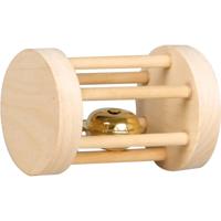 Knaagdierspeelgoed Rammelaar met Bel Carnaval - dia 5 x 7 cm 7 x 5 x 5 cm Flamingo Bruin - thumbnail