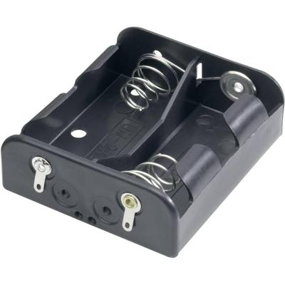 Goobay 45834 Batterijhouder Aantal cellen: 2 C (baby) Soldeeraansluiting (l x b x h) 62 x 56 x 23 mm