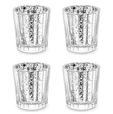 Zilveren Kaarsenhouders Set (4st)