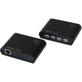 LogiLink Adapter Serieel [1x USB-A 2.0 stekker - 1x D-sub stekker 9-polig] 1.5 m Zwart