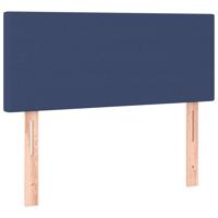 Boxspring met matras stof blauw 100x200 cm - thumbnail