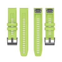 By Qubix - Siliconen sportbandje - Groen - Compatible met Garmin Fenix 8-51mm - Compatible Garmin bandje - thumbnail