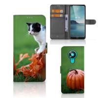 Nokia 3.4 | Telefoonhoesje | Met pasjeshouder | Kitten - thumbnail
