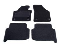 Automatten op maat - zwart stof - Volkswagen Touran 5-zits van 2010-2015 - thumbnail