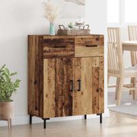 Dressoir met lade Oudhout 69,5 x 34 x 90 cm Bewerkt hout - thumbnail