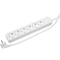 Gebro 106146 Stekkerdoos 6-voudig Wit Randaarde stekker 1 stuk(s) - thumbnail