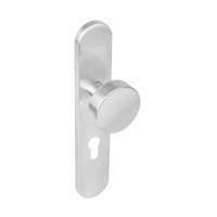 Knschild PC 55 mm roestvaststaal geborsteld - thumbnail