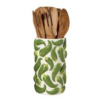 Keukengerei pot peper - groen - ø11.5x20 cm - thumbnail