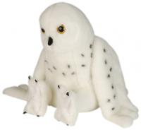 Wild Republic knuffel uil junior pluche 30 cm wit - thumbnail