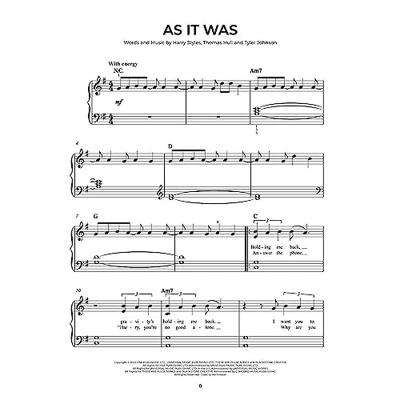 Hal Leonard Chart Hits of 2022-2023 (Easy Piano)