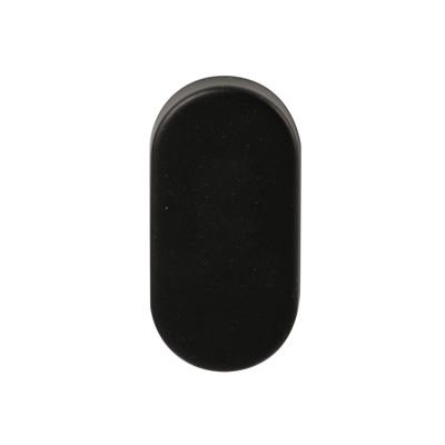 Hardbrass Blindrozet Shuffle ovaal - zwart