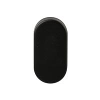 Hardbrass Blindrozet Shuffle ovaal - zwart - thumbnail