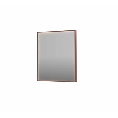 Spiegel INK SP19 70x4x80 cm incl. direct LED-Verlichting Rondom en Spiegelverwarming Geborsteld Koper