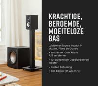 Polk: Monitor XT12 subwoofer - zwart - thumbnail