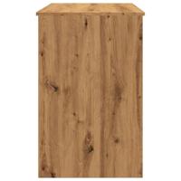 Bureau 100x50x76 cm bewerkt hout artisanaal eikenkleur - thumbnail