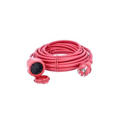 AS Schwabe 60210 Stroom Verlengkabel 16 A Rood 10.00 m H05RR-F 3G 1,5 mm²