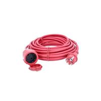 AS Schwabe 60210 Stroom Verlengkabel 16 A Rood 10.00 m H05RR-F 3G 1,5 mm² - thumbnail