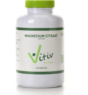 Vitiv Magnesium Citraat 200mg Tabletten