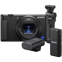 Sony compact camera ZV-1 + grip en microfoon - thumbnail