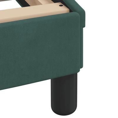 Bed met matras "Dover" fluweel donkergroen 120x200 cm