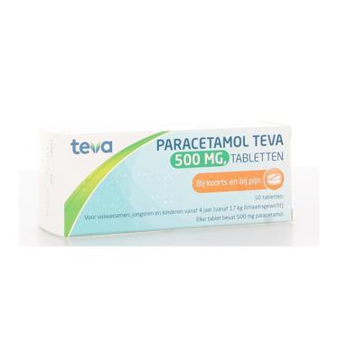 Paracetamol 500 milligram 50 Tabletten