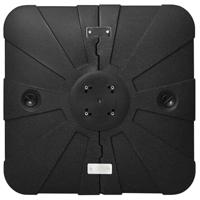 Vrijhangende parasolvoet Zwart 86 x 86 x 19 cm - thumbnail