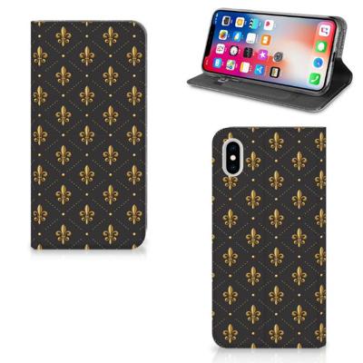 Apple iPhone Xs Max | Hoesje met Magneet | Franse Lelie Apple iPhone Xs Max | Hoesje met Magneet | Franse Lelie