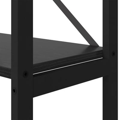 Boekenkast Zwart eiken 40 x 30 x 188 cm Bewerkt hout