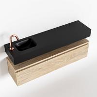 MONDIAZ ANDOR 120cm toiletmeubel washed oak. LEX 120cm wastafel urban links 1 kraangat - thumbnail