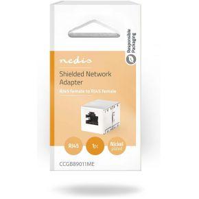 Nedis Netwerkkoppeling | CAT6 | Afgeschermd | RJ45 Female | RJ45 Female | Recht | Metaal | Doos - CCGB89011ME