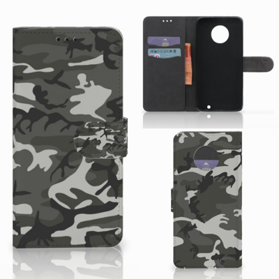 Motorola Moto G6 Plus Telefoon Hoesje Army Light