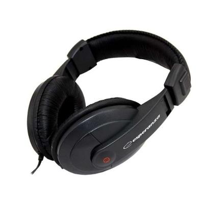 Esperanza EH120 headphones/headset Hoofdtelefoons Hoofdband Zwart Esperanza EH120 headphones/headset Hoofdtelefoons Hoofdband Zwart