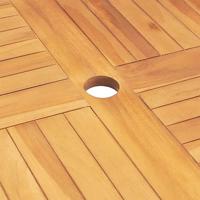 Tuintafel inklapbaar 85x85x76 cm massief teakhout - thumbnail