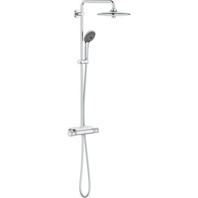 Grohe QuickFix Vitalio Joy 260 regendoucheset met 6 straalsoorten en EasyReach Tray Ø26cm chroom