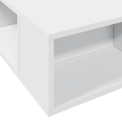 Bedframe bewerkt hout wit 75x190 cm