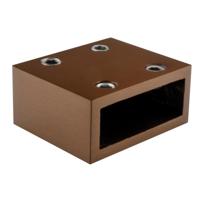 BRAUER Wanddeel PVD koper geborsteld - thumbnail