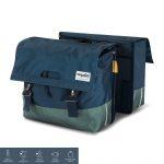 UrbanProof dubbele fietstas rpet 40l blauw-groen - thumbnail