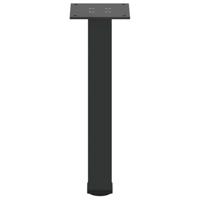 Salontafelpoten 4 st 30-32 cm staal zwart - thumbnail