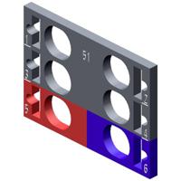 Siemens 6ES71936CP512MC0 6ES7193-6CP51-2MC0 PLC-kleurcoderingschild - thumbnail