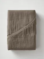 Dreamhouse Hoeslaken Mousseline Taupe 180 x 200 + 30 cm - thumbnail