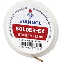 Stannol Solder Ex Desoldeerdraad Lengte 1.6 m Breedte 1.5 mm In vloeimiddel gedrenkt - thumbnail