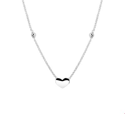 TFT Zilveren Ketting Hart 1,2 mm x 36-39 cm
