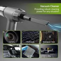 Handstofzuiger / luchtblazer nedis 90w zwart - thumbnail