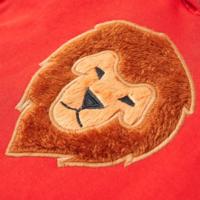 Kindertrui met capuchon 116 rood - thumbnail